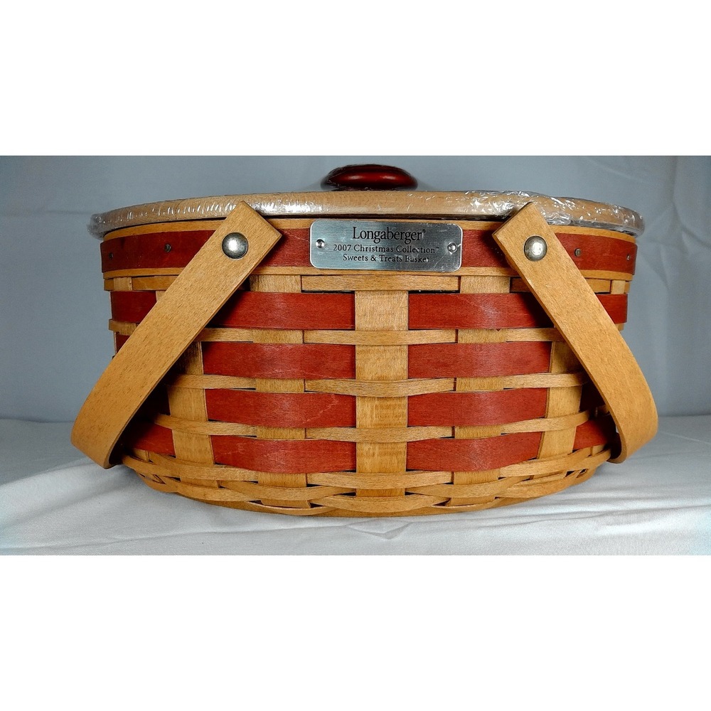 Longaberger 2007 Christmas Collection Sweets & Treats Basket‎ Liner Protector